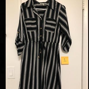 Black and White Stripe Dress